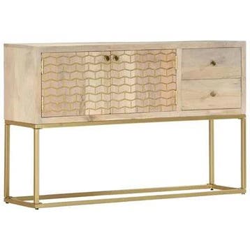 VidaXL dressoir, mangohout, 120 x 30 x 75 cm, Ophalen, Nieuw