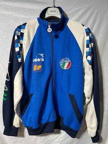 Diadora - Nazionale Italiana di Calcio - Giacca Tuta Vintage, Nieuw