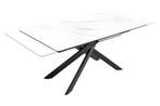 Uitschuifbare eettafel ALPINE 160-200cm wit keramiek marmer, Huis en Inrichting, Tafels | Eettafels, Ophalen of Verzenden, Nieuw
