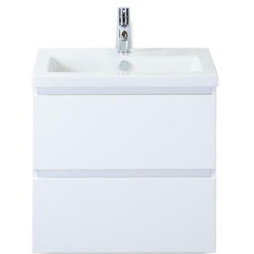 Vogue Badmeubelset 60 cm - Greeplijst in Kleur - Wit, Ophalen of Verzenden, Nieuw