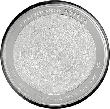 Azteken kalender 1 kg 2014 (500 oplage), Verzenden, Zuid-Amerika, Losse munt, Zilver