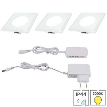 LED onderbouwverlichting | set van 3 LED inbouwspots | 1.5, Verzenden, Nieuw