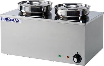 Euromax Euromax hetelucht bainmarie met twee ronde potten, Verzenden, Nieuw in verpakking