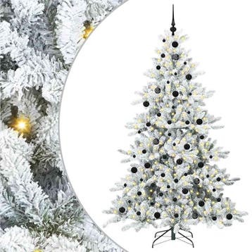 vidaXL Kunstmatige Inklapbare Kerstboom Wit 210 cm PVC en, Verzenden, Nieuw