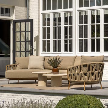 Hampton Biarritz chaise longue loungeset 3 delig mortex, Ophalen of Verzenden, Nieuw