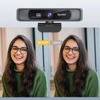 4K Webcam met Microfoon, 120° Groothoek en Afstandsbediening, Computers en Software, Webcams, Verzenden, Nieuw