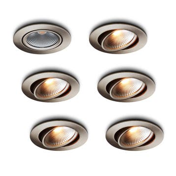 Ledisons LED-inbouwspot Cormo RVS 5W dimbaar, Ophalen of Verzenden, Nieuw