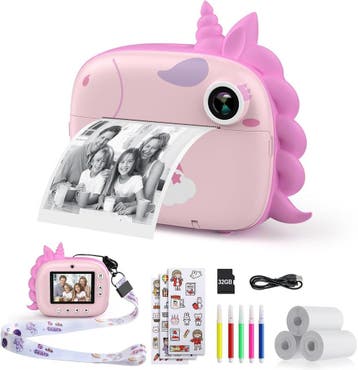 Speelgoed Camera Direct Print | Roze | 34% Korting, Ophalen of Verzenden, Zo goed als nieuw, Knutselen, Met geluid