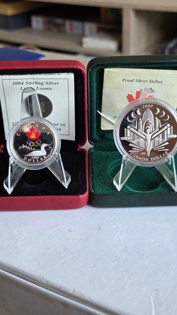 Canada. Elizabeth II. 2000/2004, 2 x Coins with Box & COA