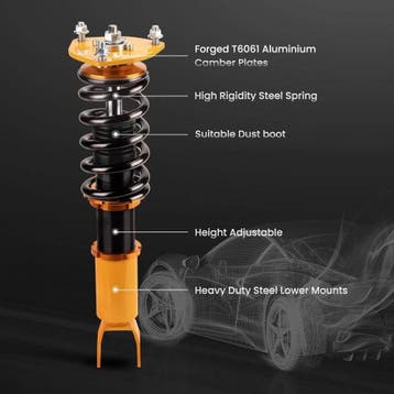 Schroefset veerpoten geschikt voor Mazda RX-8 2004-2011 m..., Verzenden, Nieuw, Mazda