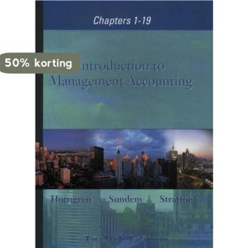 Introduction to Management Accounting - Charles T Horngren, Verzenden, Gelezen, Charles T Horngren