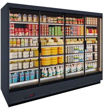 Apella HD wandkoeling met trekdeuren B281xD86xH220cm -, Nieuw in verpakking