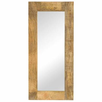 vidaXL Spiegel 50x110 cm massief mangohout, Huis en Inrichting, Verzenden, Nieuw