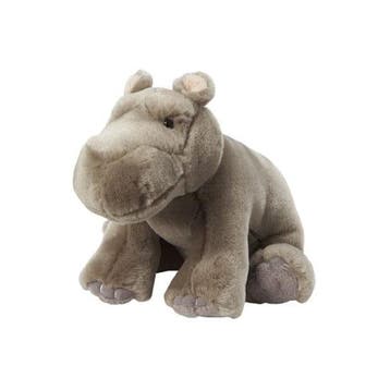Nature Planet nijlpaard knuffel - pluche - grijs - 18 cm, Verzenden, Nieuw