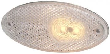 Hella Breedtelicht LED met Reflector Ovaal Opbouw Wit, Ophalen of Verzenden, Nieuw