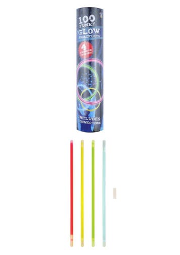 Glow in the dark sticks - 100st, Verzenden, Nieuw, Feestartikel