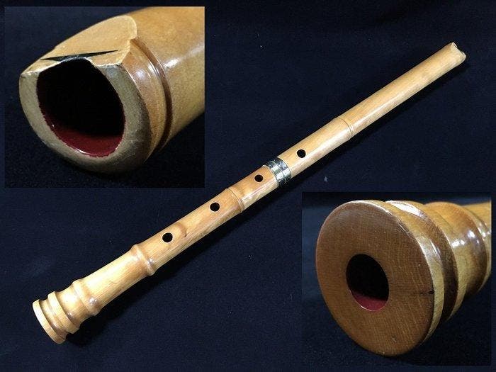 Shakuhachi / Japanese Vintage Wooden Flute - - Shakuhachi -, Muziek en Instrumenten, Blaasinstrumenten | Blokfluiten