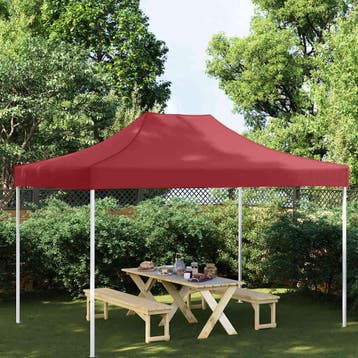 vidaXL Partytentdak 270 g/m² 4,5x3 m bordeauxrood, Verzenden, Nieuw, Partytent