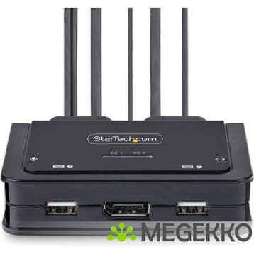 StarTech.com C2-D46-UAC-CBL-KVM KVM-switch Zwart, Computers en Software, Netwerk switches, Verzenden, Nieuw