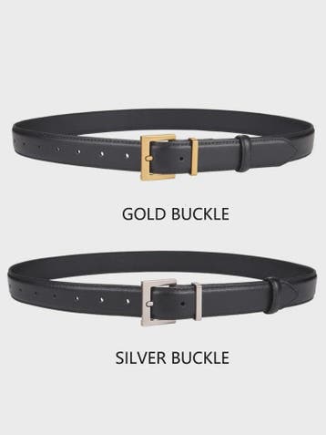 Luxe Dames Riem van Leer met Vierkante Gesp - Verstelbaar vo, Kleding | Dames, Riemen en Ceinturen, Verzenden, Nieuw