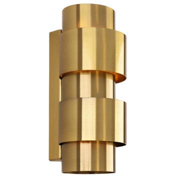 Moderne wandlamp messing, Ludo, Huis en Inrichting, Lampen | Wandlampen, Ophalen of Verzenden, Nieuw, Metaal