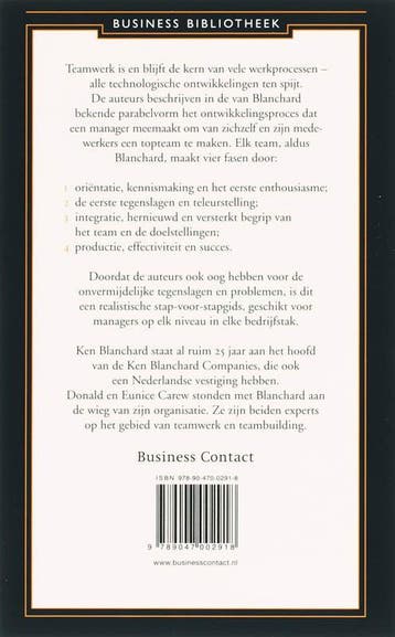 One Minute Manager werkt met topteams / Business bibliotheek, Verzenden, Zo goed als nieuw, Eunice Parisi-Carew