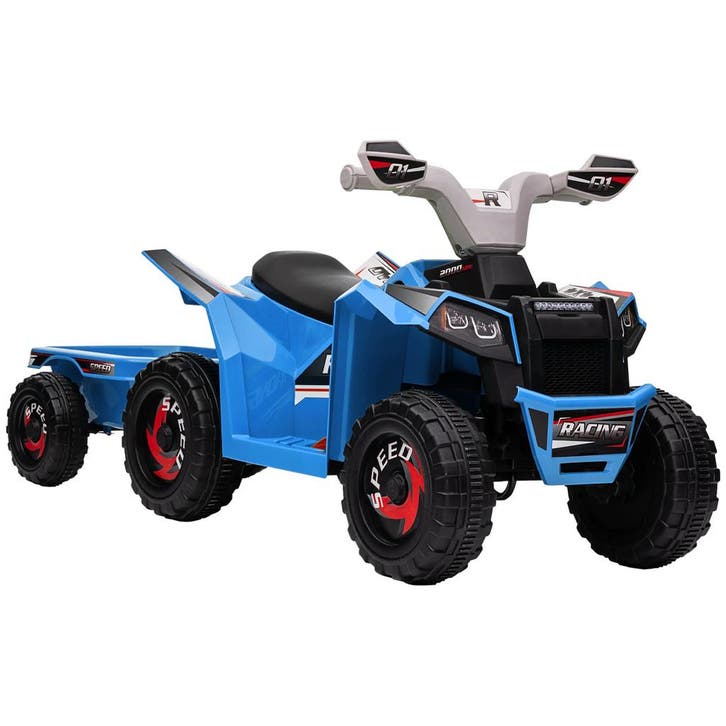 TRUUSK Elektrische Kinderquad 6V Met Aanhanger - Geschikt vo, Kinderen en Baby's, Kinderkleding | Kinder-zwemkleding, Nieuw, Verzenden