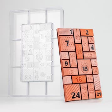 Chocolademal Countdown Adventskalender Tablet 10x18cm, Verzenden, Nieuw