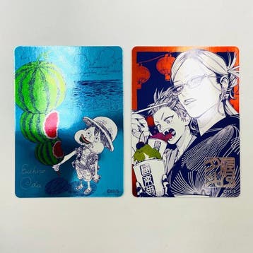 Shueisha - 2 Card - One Piece - One Piece Luffy, Gokurakugai, Nieuw