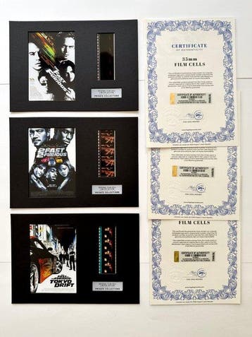 The Fast and the Furious Collection – Rare Set of 3 Mounted, Verzamelen, Nieuw