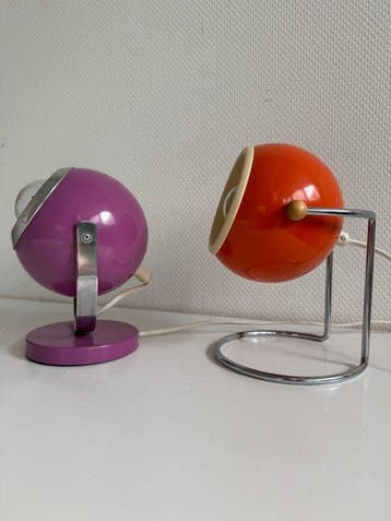 Tafellamp (2) - Staal, Aluminium - Eyeball