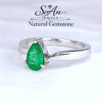 Zonder minimumprijs - Ring Zilver, Natuurlijke steen, 925, Nieuw