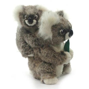 Hansa koala knuffel - pluche - 28 cm - met baby, Verzenden, Nieuw