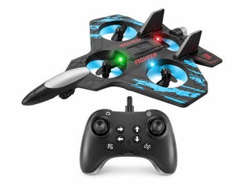 Veiling - RC Vliegtuig Drone Straaljager met LED & Controlle, Audio, Tv en Foto, Drones, Nieuw