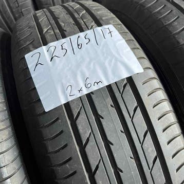 2 x Yokohama Geolander 225-65-17 Zomerbanden 6mm, Gebruikt, 17 inch, Ophalen of Verzenden, Band(en)