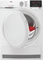 AEG T6DB72GP - Condensdroger - 7 kg - Vochtsensor - 66 dB -, Ophalen of Verzenden, Zo goed als nieuw, Voorlader, 85 tot 90 cm