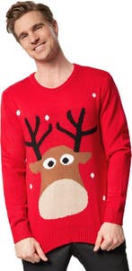 2dekans | Dressforfun Kersttrui sympathiek rendier XXL -, Ophalen of Verzenden, Zo goed als nieuw