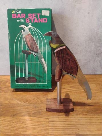 Kurkentrekker - bird bar set - Palissander - Bird bar set