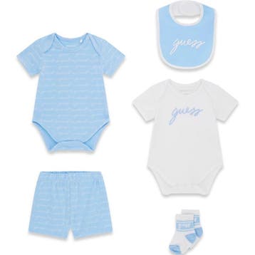 Guess jongens baby set 5-delig blauw - 62 (2-4 maanden), Ophalen of Verzenden, Nieuw