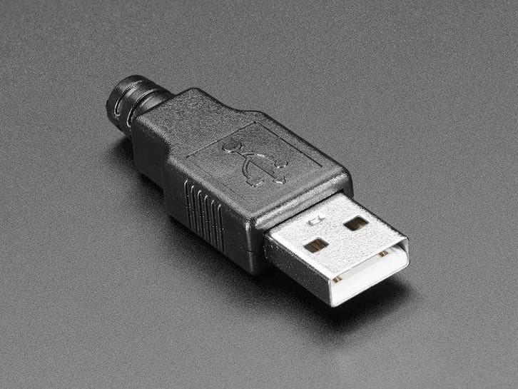 USB DIY Connector Shell - Type A Male Plug  Adafruit 1387, Hobby en Vrije tijd, Elektronica-componenten, Verzenden