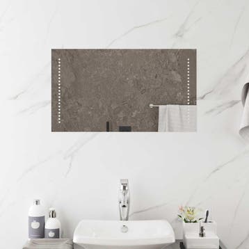vidaXL LED Badkamer Spiegel Doorzichtig 70 x 40 cm gehard, Huis en Inrichting, Verzenden, Nieuw
