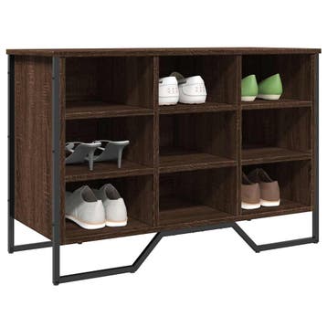 vidaXL Schoenenkast 90x38x61,5 cm bewerkt hout bruin, Verzenden, Nieuw