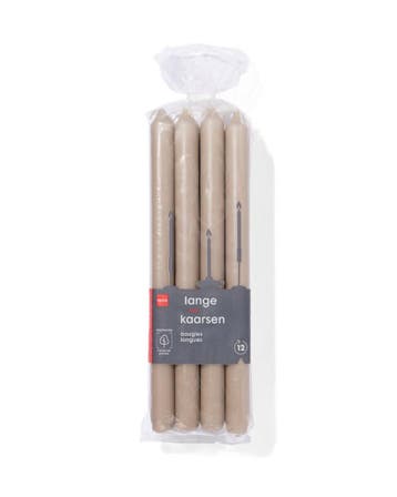 HEMA Lange huishoudkaars Ø2.2x29 naturel, Verzenden, Nieuw
