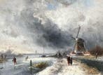 Charles Leikert (1816-1907) - Molen in Winterlandschap