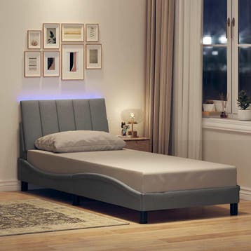 vidaXL Bedframe zonder matras Hanko 80x200 cm stof, Eenpersoons, Verzenden, Nieuw, 80 cm