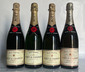 Moët & Chandon - Champagne Brut - 4 Flessen (0.75 liter), Nieuw