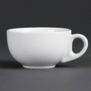 Cappuccino kop Porselein Wit 20 cl (Stuks 12), Verzenden