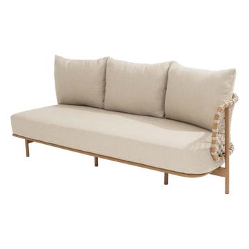4 Seasons Outdoor Martinique modulaire 3-zits bank + chaise, Nieuw