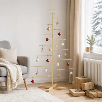 vidaXL Metalen kerstboom KUOPIO 150 cm Staal Goud, Verzenden, Nieuw