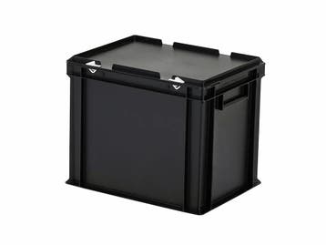 Stapelbak met deksel - 400 x 300 x H 335 mm (versterkte, Ophalen of Verzenden, Nieuw